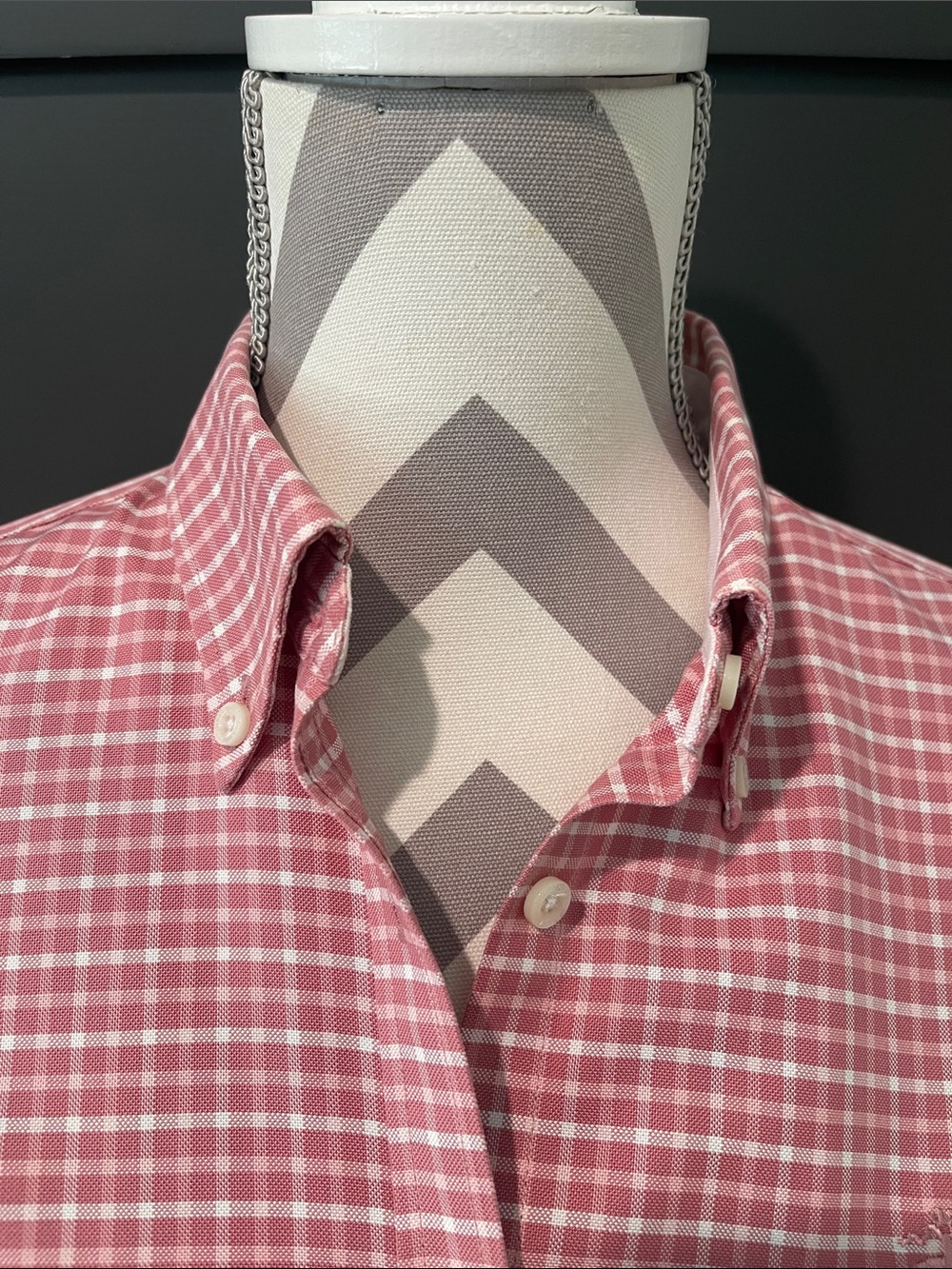 Brooks Brothers Preppy Pink and White Gingham Button Down Shirt Size 10 - Picture 3 of 10